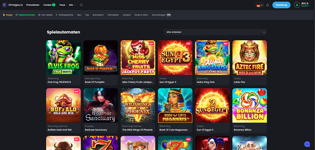 bitvegas.io slot spiele