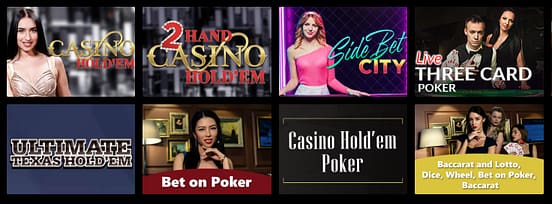 zetcasino poker games