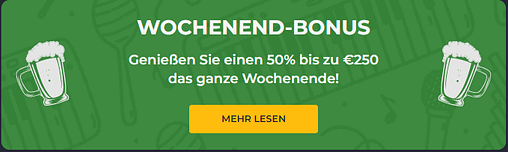 Rolling Slots Wochenend Bonus