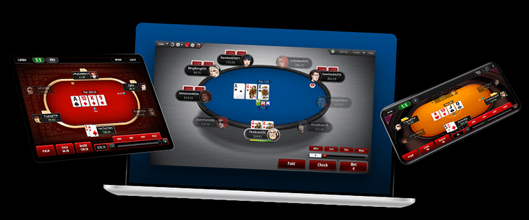 Online Poker Übersicht am Spieltisch