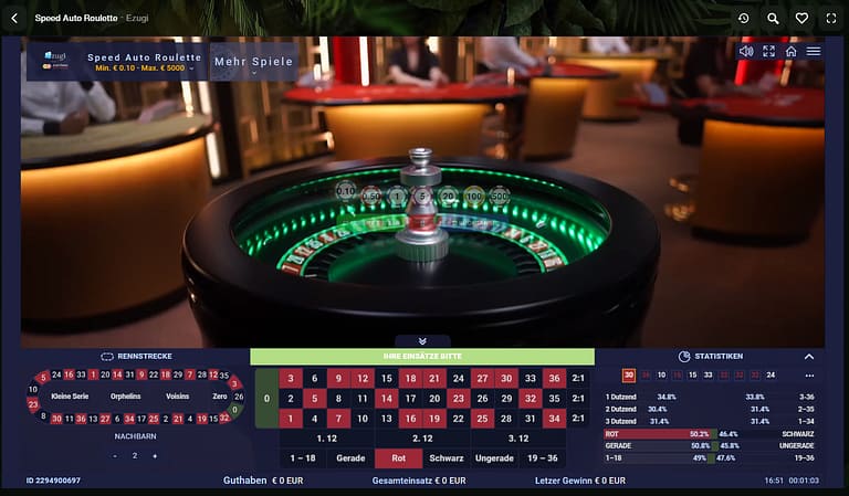 live roulette im cashwin casino